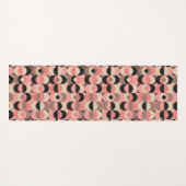 Mitte- des Jahrhundertsmodernes rosa Muster Yogamatte (Vorderseite (Horizontal))