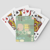 Mitte- des Jahrhundertsmodernes Spielkarten (Rückseite)