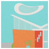 Mitte- des Jahrhundertsmodernes Stoff (Nahaufnahme)