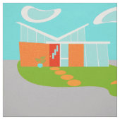 Mitte- des Jahrhundertsmodernes Stoff (Muster)