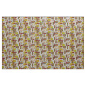 Mitte- des Jahrhundertsmodernes Stoff (Fat Quarter (45,7 x 55,9 cm))