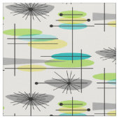 Mitte- des Jahrhundertsmodernes Stoff (Nahaufnahme)