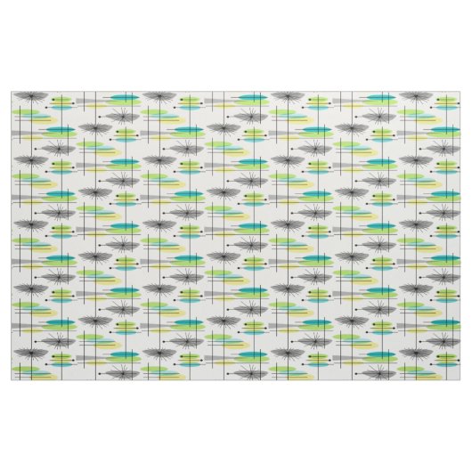 Mitte- des Jahrhundertsmodernes Stoff (Fat Quarter (45,7 x 55,9 cm))