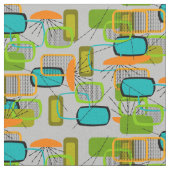 Mitte- des Jahrhundertsmodernes Stoff (Nahaufnahme)