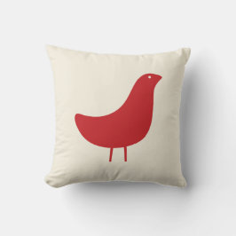 Mitte- des Jahrhundertsmodernes Vogel-Wurfs-Kissen Kissen