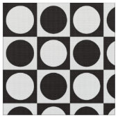 Mitte- des Jahrhundertsschachbrett - Schwarzweiss Stoff (Nahaufnahme)