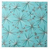 Mitte des Jahrhundertssputnik-Muster, Robins Fliese (Vorderseite)