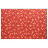 Mitte des Jahrhundertssputnik-Muster, tiefrot Stoff (Fat Quarter (45,7 x 55,9 cm))
