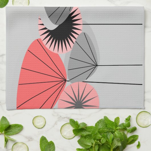 Mitte- des Jahrhundertsstoppt moderner Handtuch (Gefaltet)