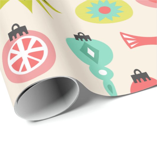 Mitte- des Jahrhundertsvogel-und Geschenkpapier (Rolleneckpunkt)