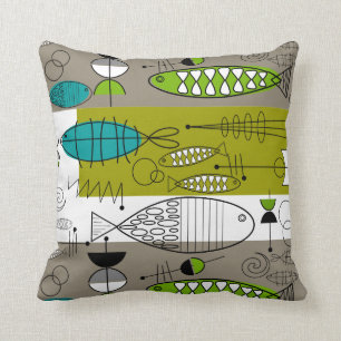 Mitte- des Jahrhundertswunderliche Kissen