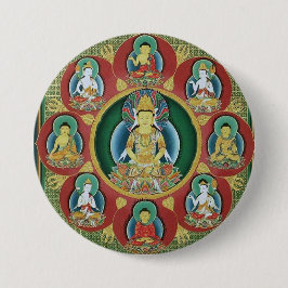 Mitte einer Taizokai Mandala Button