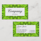 Mitte-Etikett - Leaf Kaliedoscope Visitenkarte (Vorne/Hinten)