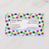 Mitte-Etikett v5 - Farbhalftonmuster Visitenkarte (Rückseite)