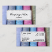 Mitte-Etikett v5 - Rollen aus Baumwolle Visitenkarte (Vorne/Hinten)