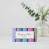 Mitte-Etikett v5 - Rollen aus Baumwolle Visitenkarte (Stehend Vorderseite)