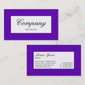 Mitte-Etikett - violette Textur Visitenkarte (Vorne/Hinten)