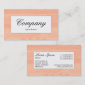 Mitte - Holz 05 Visitenkarte (Vorne/Hinten)