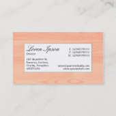 Mitte - Holz 05 Visitenkarte (Rückseite)