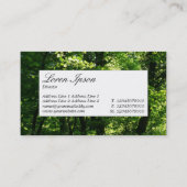 Mitte - im Wald Visitenkarte (Rückseite)