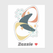 Mitte Jahrhundert Aufkleber (Blatt)