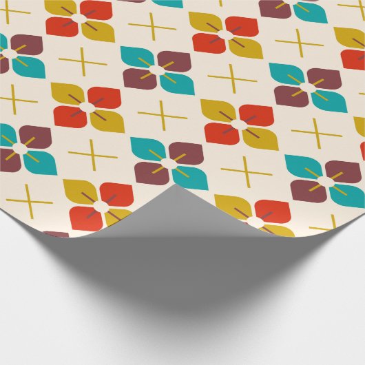 Mitte Jahrhundert Geschenkpapier (Ecke)