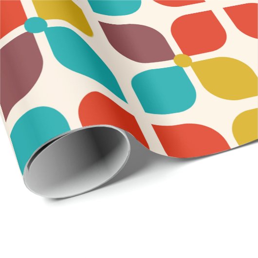 Mitte Jahrhundert Geschenkpapier (Rolleneckpunkt)