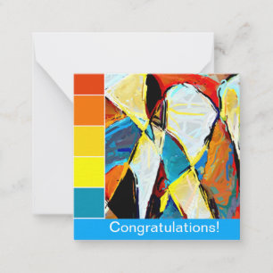 Mitte Jahrhundert Graffiti Mitteilungskarte