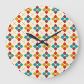 Mitte Jahrhundert Große Wanduhr (Vorderseite)