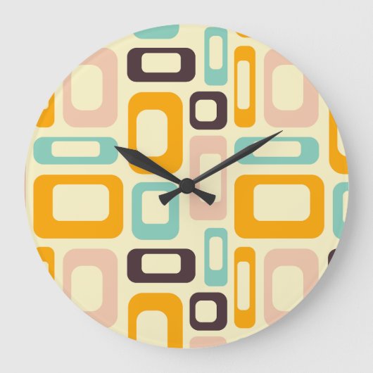 Mitte Jahrhundert Große Wanduhr (Vorderseite)