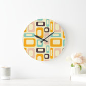 Mitte Jahrhundert Große Wanduhr (Zuhause)