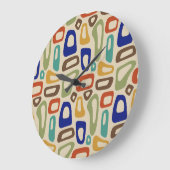 Mitte Jahrhundert Große Wanduhr (Winkel)