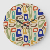 Mitte Jahrhundert Große Wanduhr (Vorderseite)