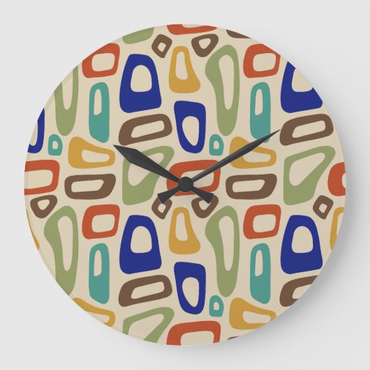 Mitte Jahrhundert Große Wanduhr (Vorderseite)