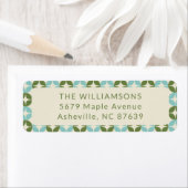 Mitte Jahrhundert Mod Blue Sage Green Rücksendeadr (Insitu)