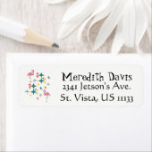 Mitte Jahrhundert Moderne rosa Flamingos Sterne Di (Insitu)