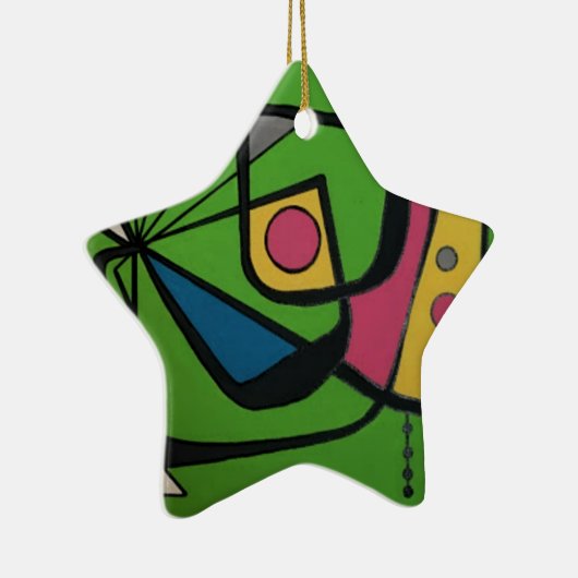 'Mitte Jahrhundert Modernes Abstraktes Num 4' auf Keramikornament (Rechts)