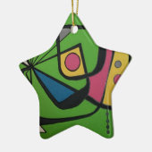 'Mitte Jahrhundert Modernes Abstraktes Num 4' auf Keramikornament (Links)