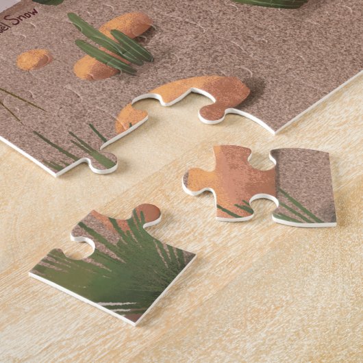 Mitte Jahrhundert Modernes Flamingo House Jigsaw P Puzzle (Seite)