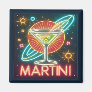 Mitte Jahrhundert Neon Martini Signi Magnet