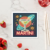 Mitte Jahrhundert Neon Martini Signi Serviette (Beispiel)