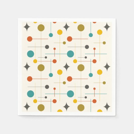 Mitte Jahrhundert Serviette (Vorderseite)