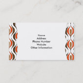 Mitte Jahrhundert Stilvoll Gemustert Visitenkarte (Rückseite)