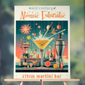 Mitte Jahrhunderts Atomusiontic Citrus Martini Bar Acrylschild (Neutral)