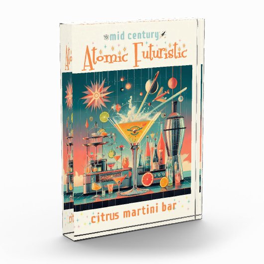 Mitte Jahrhunderts Atomusiontic Citrus Martini Bar Fotoblock (Links)