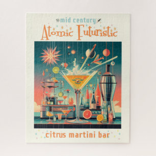 Mitte Jahrhunderts Atomusiontic Citrus Martini Bar Puzzle