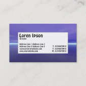 Mitte - Lila Morgenröte Visitenkarte (Rückseite)