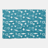 Mitte Mod Atomic Mitte des Jahrhunderts Modernes R Geschirrtuch (Horizontal)