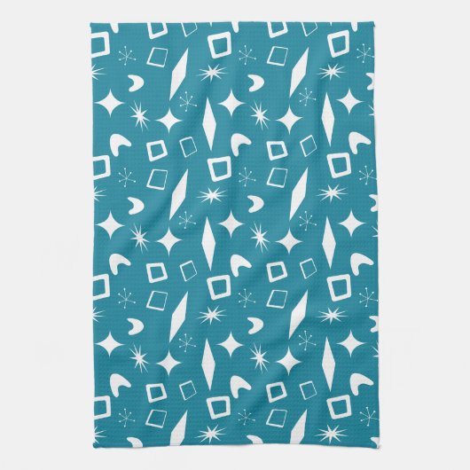 Mitte Mod Atomic Mitte des Jahrhunderts Modernes R Geschirrtuch (Vertikal)