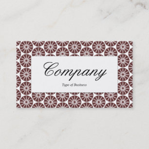 Mitte - Sternrad - Braun Visitenkarte